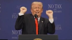 Trump Tuai Kritik Usai Aksi Kontroversial Tiru Atlet Transgender Saat Pidato di Florida | EQUITYWORLD SEMARANG